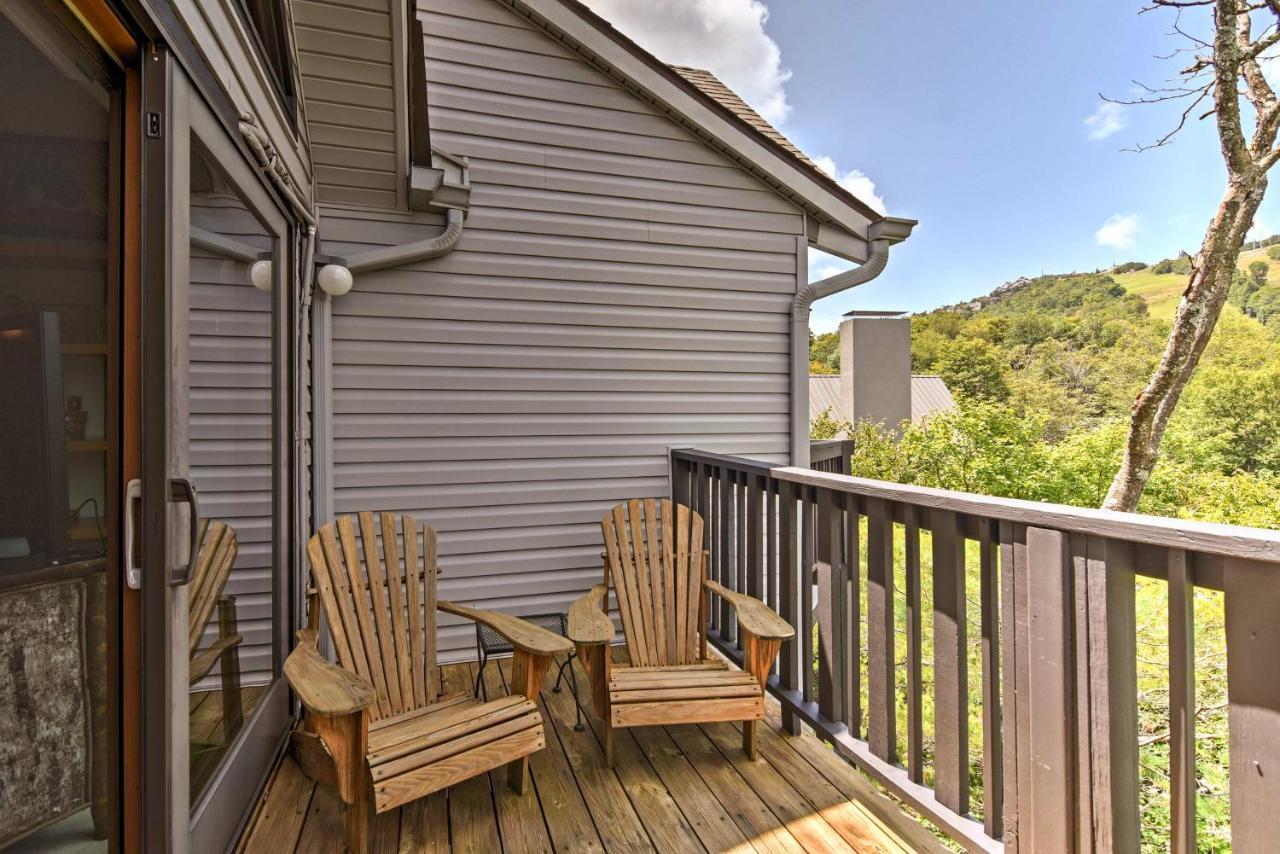Beech Mountain Condo With Balcony, Walk To Resort! Экстерьер фото