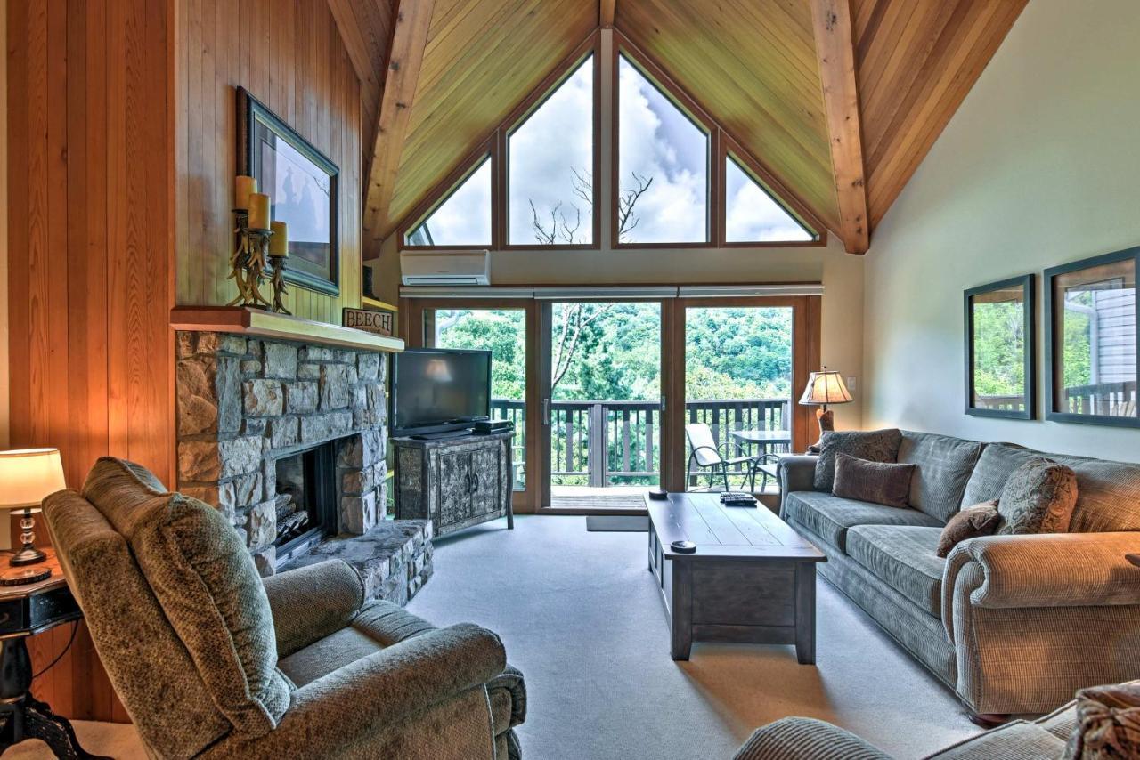Beech Mountain Condo With Balcony, Walk To Resort! Экстерьер фото